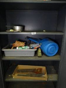 lot 1512 image: Contents of Metal  Cabinet   -  cabinet  not included