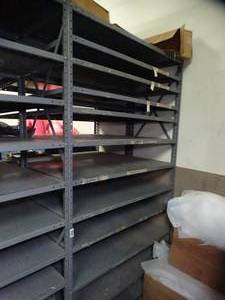 lot 1558 image: 7Ft x 48in x 24in Metal Shelf Unit - Can Only be picked up last day of Load Out