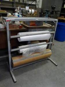 lot 1570 image: Roll Shipping Supplies and Holder