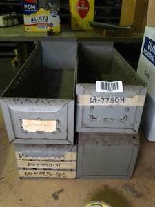 lot 1589 image: 4 Metal Drawer Lot