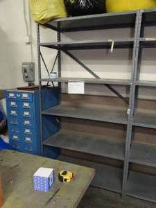 lot 1604 image: 7Ft x 48in x 24in Metal Shelf Unit -