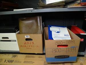 lot 1639 image: Misc. office supplies- Cash register tape- envelopes and so much more