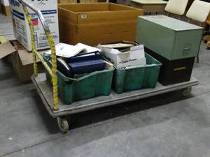 lot 1681 image: Metal Shop Cart wo Contents