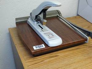 lot 1726 image: Paper Cutter and Stapler