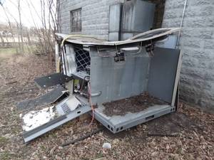 lot 1850 image: Scrap Remains of Outdoor AC Unit