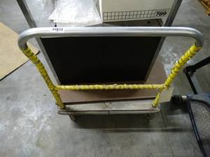 lot 1232 image: Nice 6ft Aluminum Shop  Warehouse Cart