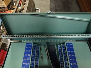 lot 1233 image: Fowler Drill Bits  Partial Box