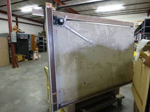 lot 1243 image: Full-Size Drafting Table and Metal Desk