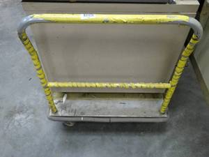 lot 1244 image: 6 ft Aluminum Shop Cart