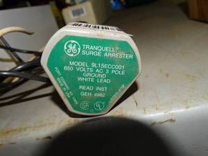 lot 1293 image: GE tranquell Surge Arrester pL15ECC001