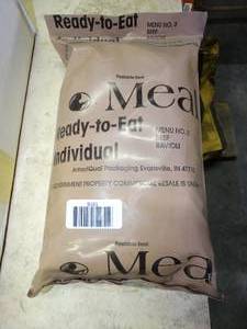 lot 1316 image: MRE - Beef Ravioli