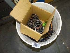 lot 1330 image: Springs and Bucket of Misc Tools and 