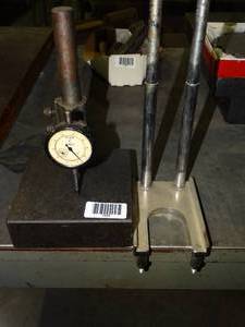 lot 1599 image: Small Scherr Tumico on Precision table Mount  Height Gauge Gage