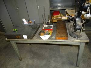 lot 1596 image: Sturdy 30 Work Table - Bench