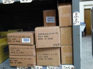 lot 1624 image: Lot of various plastic bags- multiple boxes - shipping or crafts