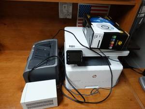lot 1693 image: Lot of 2 Printers and PowerVar 3.0