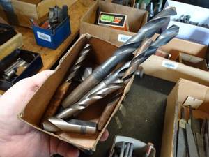 lot 29500 image: Mixed Lot of Large Drills and Circle Cutter