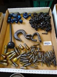 lot 29585 image: Large Hook - Air Line Bolts - and Misc Lot