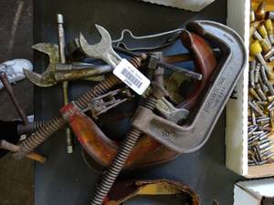 lot 29588 image: Lot of C Clamps - Spark Tool - Wrenches