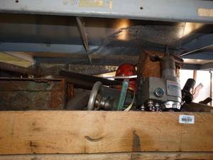 lot 29619 image: Pallet on Rack Full of Misc Shop Scrap Parts