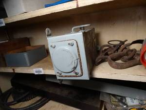 lot 29716 image: Contents on Shelf - Horse Tac - Breaker Box- and Misc