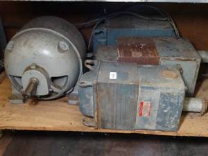 lot 29730 image: Large GE Motor and Transformers Lot