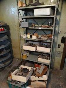 lot 29738 image: Contents Only on metal Shelves  Centers  Breaker Box and More