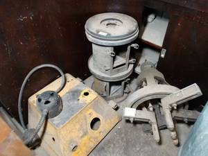 lot 29794 image: Large Heavy Power Hoist Stand & Misc Parts Lot