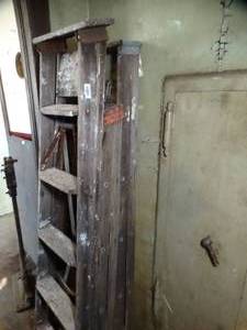 lot 29818 image: 3 Old Wood Ladders