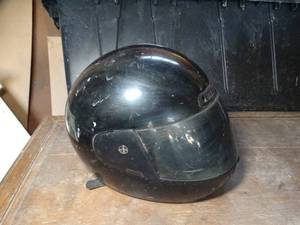 lot 29835 image: Old Full-Faced Motorcycle Helmet