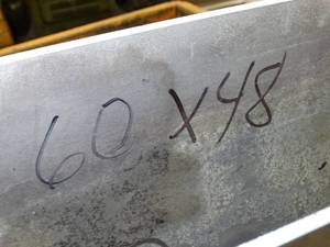 lot 29703 image: 144LBS Aluminum 60 x 48 .50 2024T