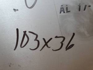 lot 29862 image: One Sheet - aluminum - 103 x36  50 Lbs