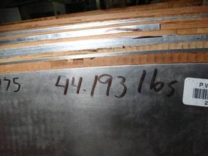 lot 29841 image: One Sheet .071 x 48 x 133 Bare 6061 aluminum  44 LBS