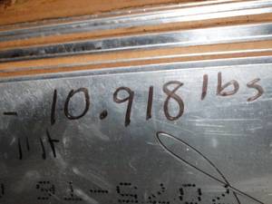 lot 29846 image: One Sheet - aluminum - .020 x 48 x 111 x .10  11 LBS