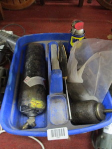 lot 1640 image: tool box - map gas -trowel - WD40