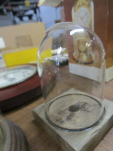 lot 1717 image: Glass globebase from anniversary clock