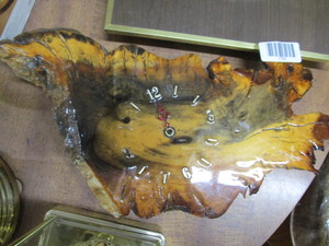 lot 1722 image: lacquered wood wall clock