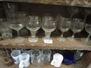 lot 1746 image: Assorted stemware and mugs