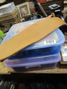 lot 1761 image: Leather and leather crafting supplies