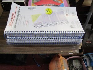 lot 25883 image: 3 phone message books