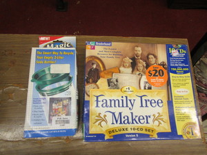 lot 25957 image: Odd lot - Magic Cap and Family Tree software