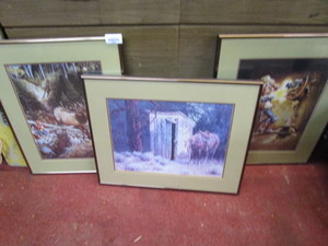 lot 25959 image: 3 framed artwork