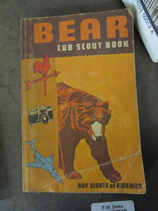 lot 25972 image: Old Bear cub scout book