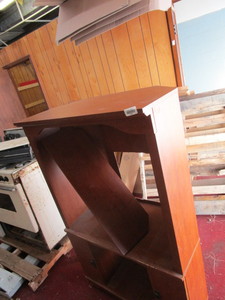 lot 25993 image: Corner entertainment center 54 tall