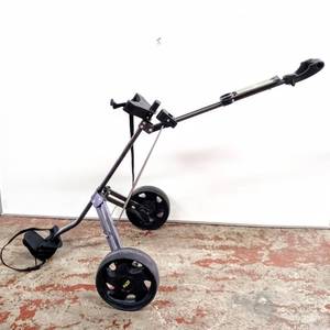 lot 28003 image: Bag Boy M-300 PushPull Folding Golf Cart with 9.5 Extra Wide Removable Wheels