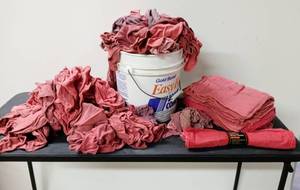 lot 28016 image: Large Lot of Mechanics Shop Towels - New & Used (Used ones appear to have been washed)