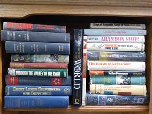 lot 28065 image: Lot of 21 Military & War Books - Fiction and Non-Fiction