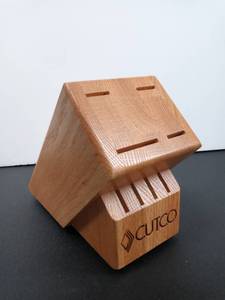 lot 28081 image: Cutco 8-Slot Wood Knife Block