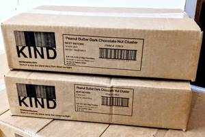 lot 28090 image: 2 Cases of KIND Snack Nut Clusters, Peanut Butter & Dark Chocolate, Gluten Free, Plant Based Protein - (8) 4 Ounce Bags in Each Case