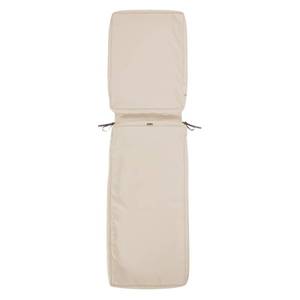 lot 28140 image: Classic Accessories 61-029-010929-RT - Montlake Patio Chaise Cushion Foam & Chaise Lounge Cushion Cover in Antique Beige